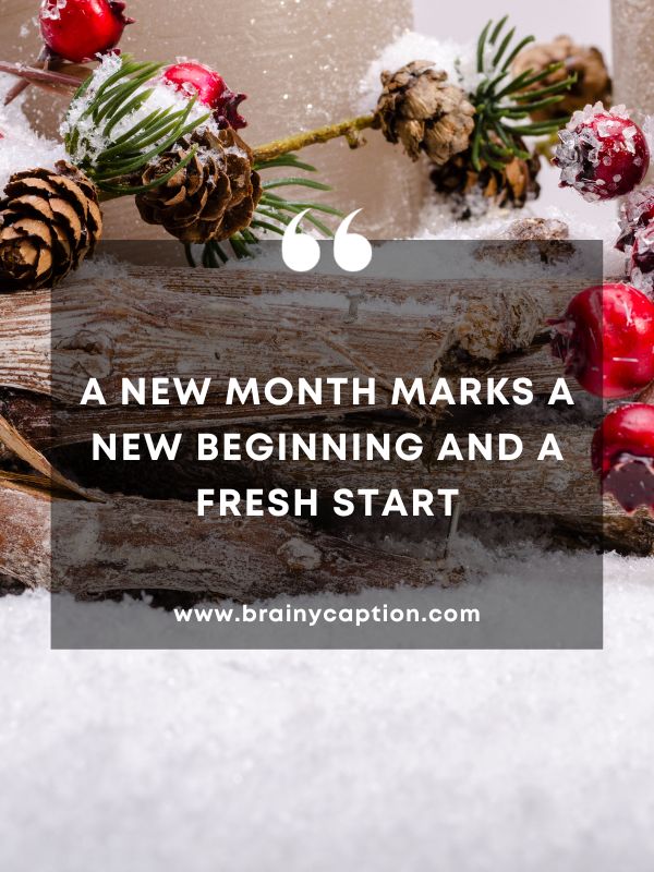Thought Of The Day February 6- A new month marks a new beginning and a fresh start.